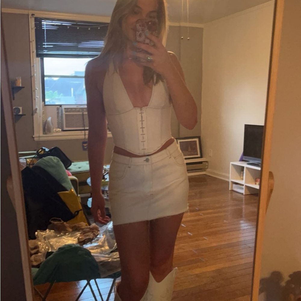 White Denim Set